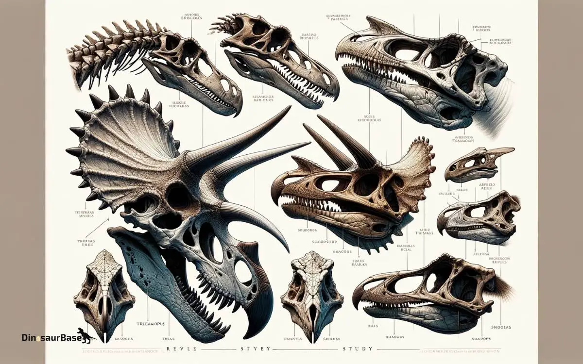 Achelousaurus Skull Structure Comparison Study