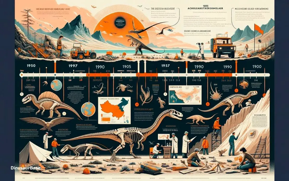 Timeline of Achillobator Dinosaur Discovery