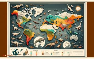 map of where dinosaur fossils have been found