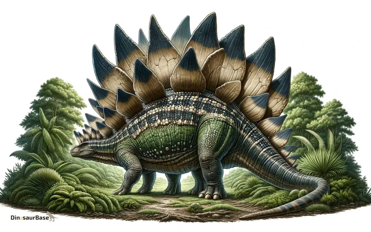 what dinosaur has plates on its back