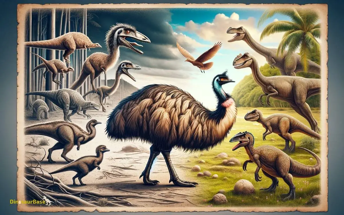 are emus dinosaurs