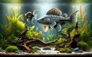 can dinosaur bichir live with angelfish