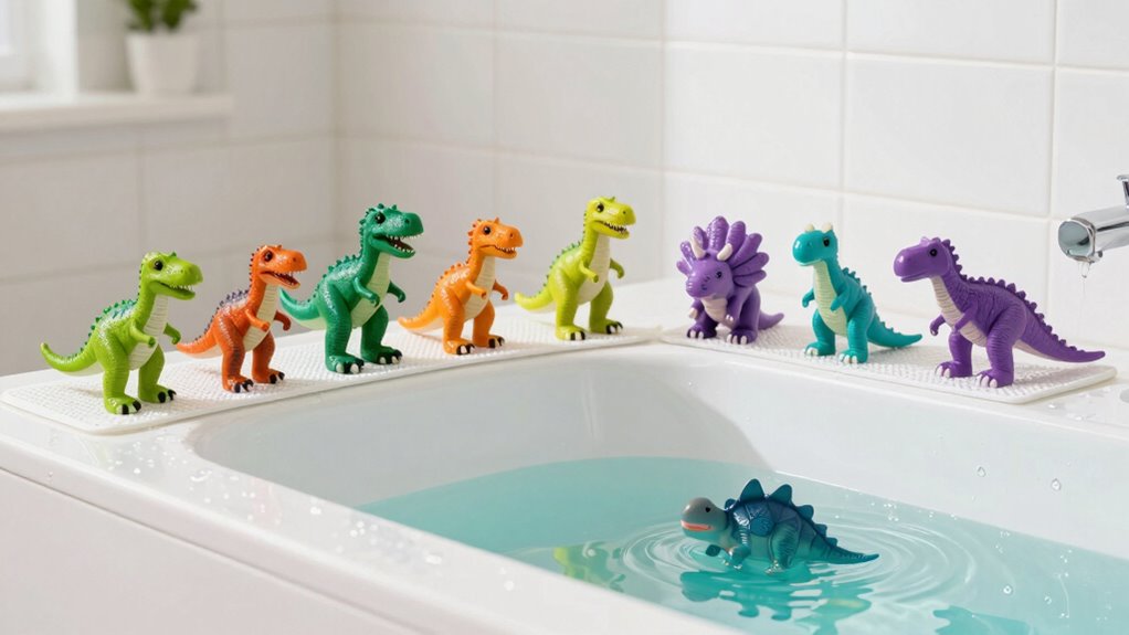 budget friendly dinosaur bath toys
