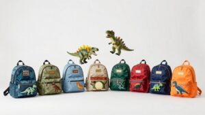 cute dinos kindergarten backpacks