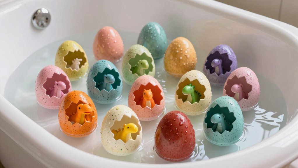 dinosaur egg bath toys
