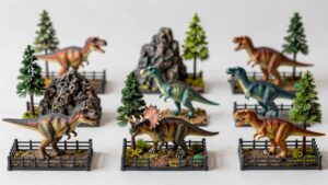 dinosaur figure sets with fences