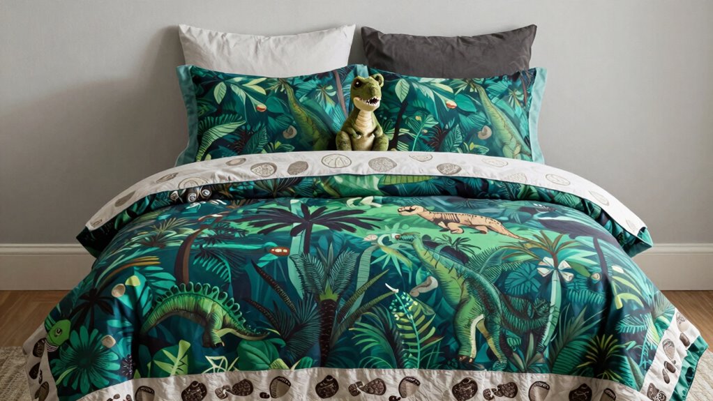 dinosaur themed all in one bedding