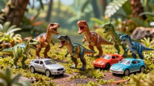 dinosaur toy sets with cars