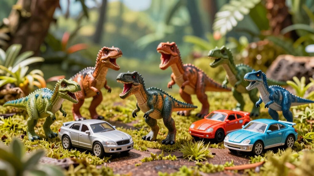 dinosaur toy sets with cars