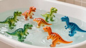 floating dinosaur bath toys