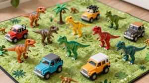 fourteen dinosaur vehicle playsets review