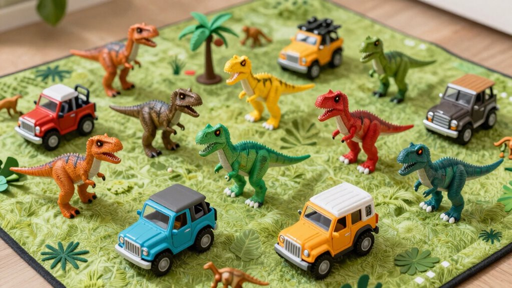 fourteen dinosaur vehicle playsets review