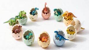 fourteen prehistoric egg surprises