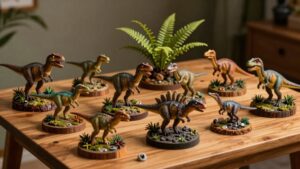 jurassic themed dinosaur diorama kits