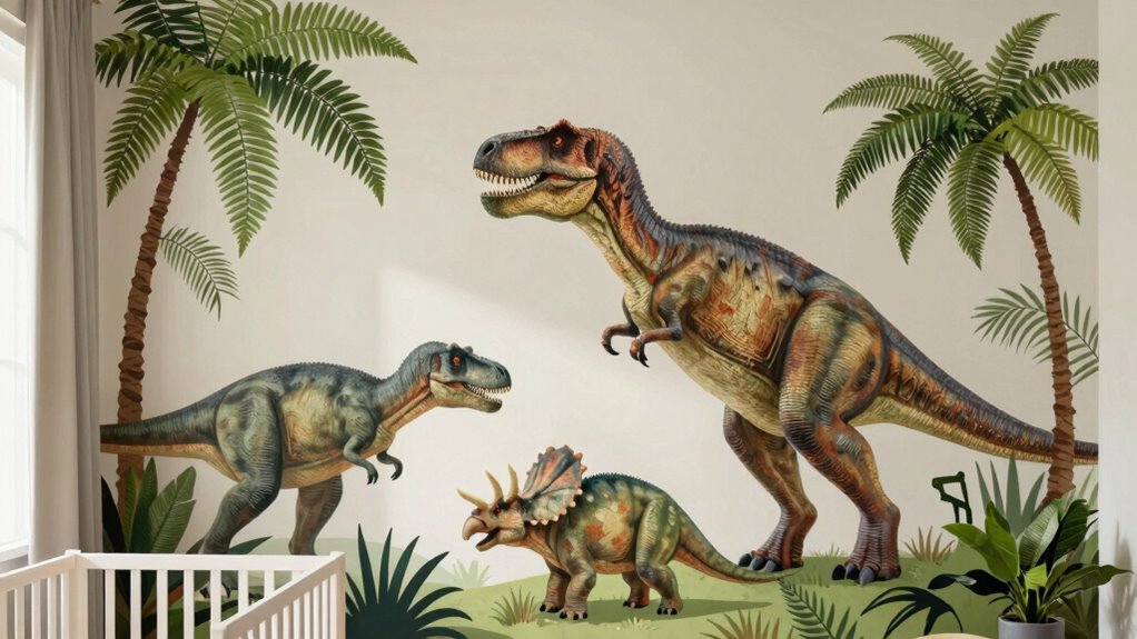 large dinosaur wall decals