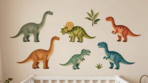 nursery dinosaur wall decals