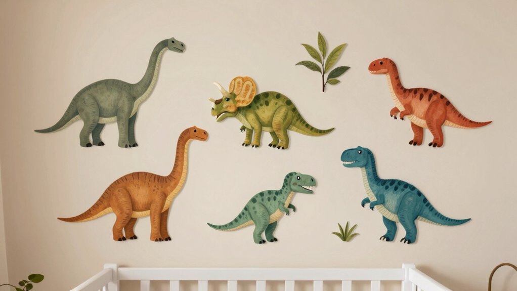 nursery dinosaur wall decals