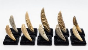 realistic collectible dinosaur teeth