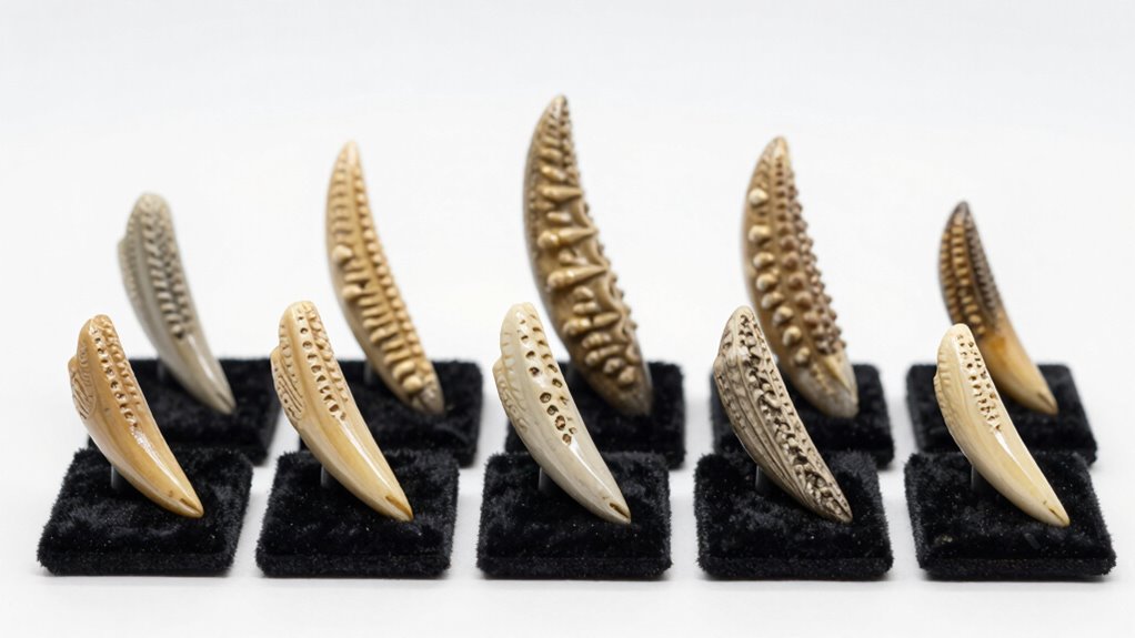 realistic collectible dinosaur teeth