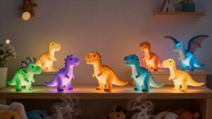 rechargeable kid friendly dinosaur nightlights