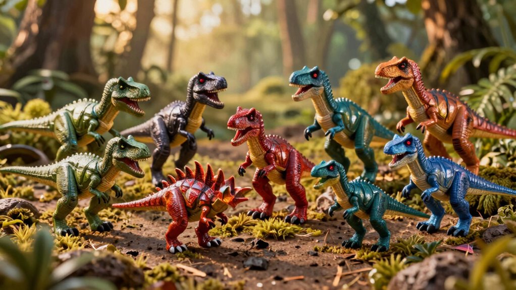 rechargeable remote control roaring dinosaurs
