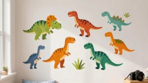 removable kid approved dinosaur decals