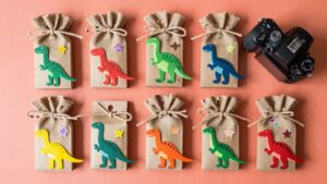 roaring dinosaur party favor packs