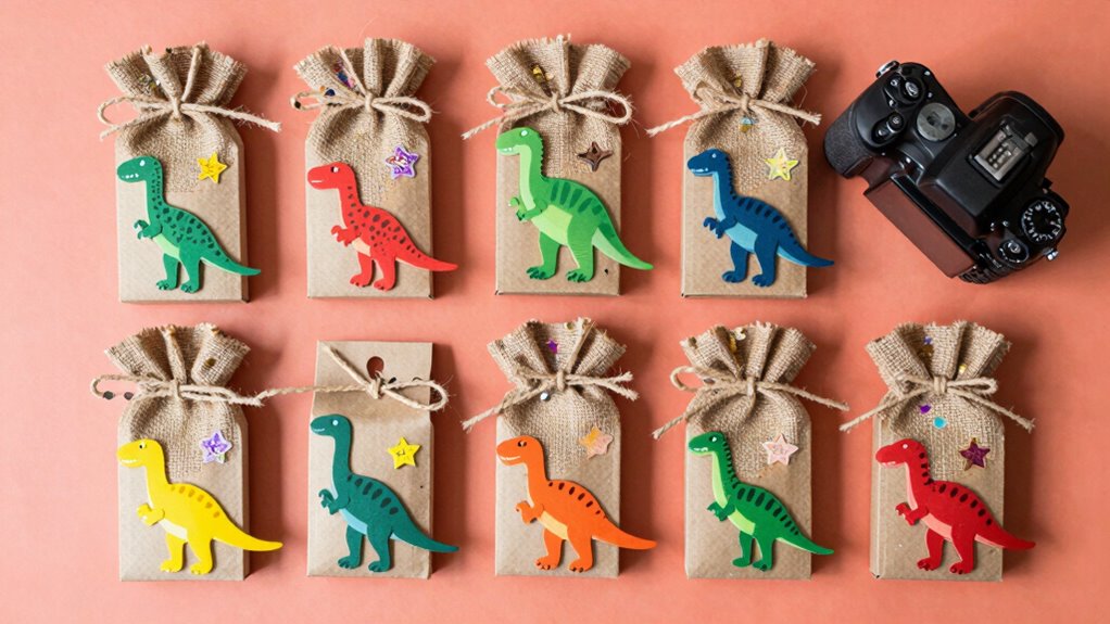 roaring dinosaur party favor packs