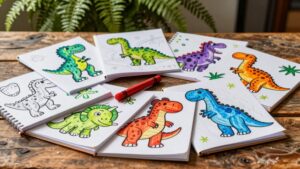 six top dinosaur coloring books