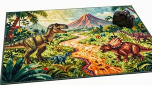 top dinosaur play rugs