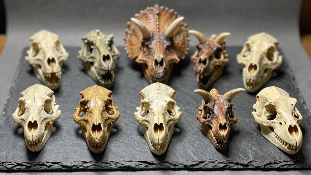 top eight dinosaur skulls