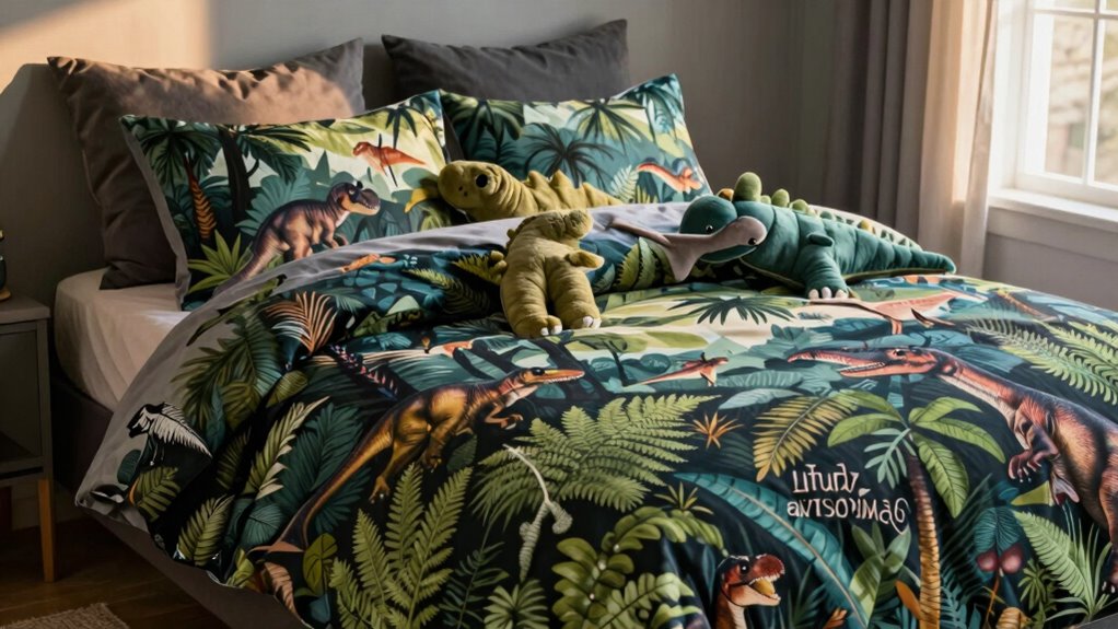 top jurassic dinosaur comforter sets