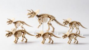 triceratops build and learn kits