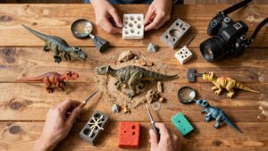 twelve dinosaur dig kits