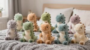 weighted calming dinosaur plushies