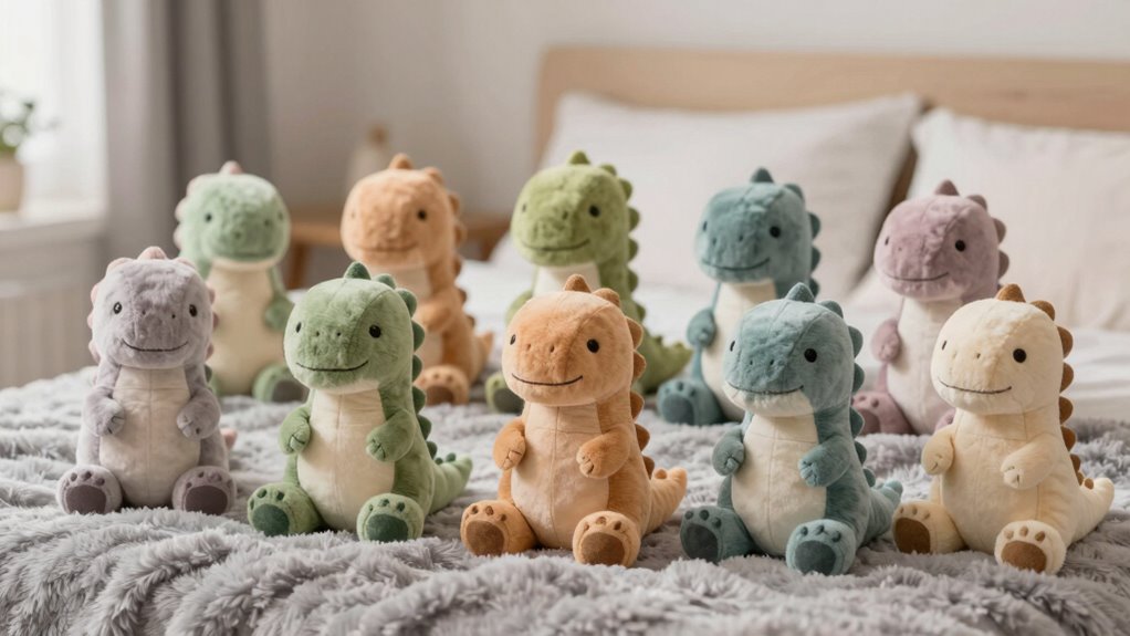 weighted calming dinosaur plushies