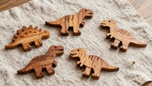 wooden dinosaur peg puzzles
